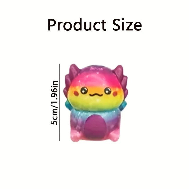 12/24PCS Kids Adult Mini Kawaii Newt Cute Stress Relief Squeeze Toys Random Slow Rising Toy Carnival Goodie Party Send Gift