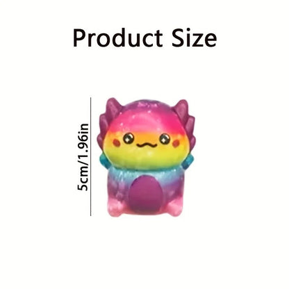 12/24PCS Kids Adult Mini Kawaii Newt Cute Stress Relief Squeeze Toys Random Slow Rising Toy Carnival Goodie Party Send Gift