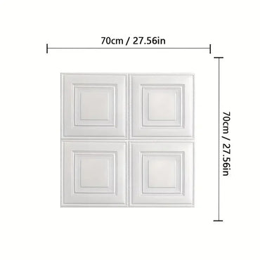 70cm*70cm 3D Room Decor Warm Decoration Self-adhesive Wall Stickers Foam Waterproof Anti-collision Wallpaper Ceiling Background