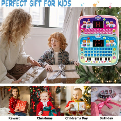 Kids Tablet Toddler Learning Mat With Led Screen Teaches Music And Math For Early Childhood Educational Electronic Toys