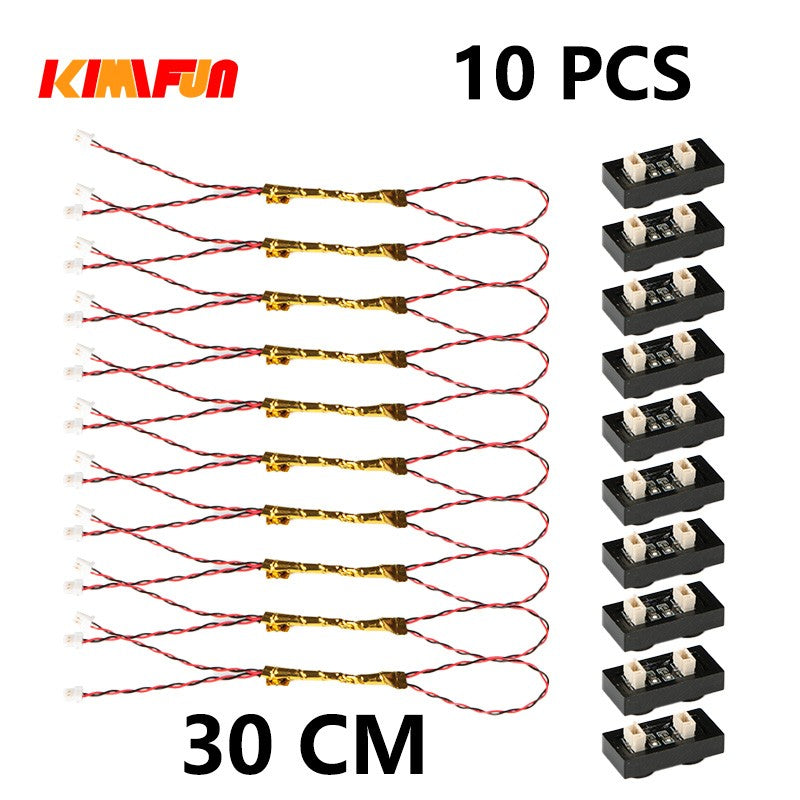 10PCS 0.8mm Pino RGB LED Blocos de Montar USB Lâmpada DIY Luz de Rua Cidade Decoração Elétrica 1X1 Tijolo Compatível com Todas as Marcas