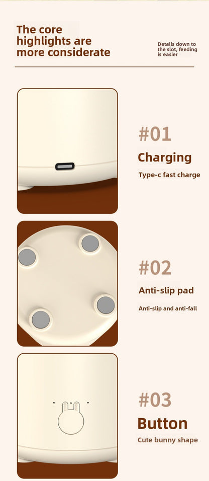 Electric Milk Bottle Shaker USB Portable Smart Intelligent Milk Powder Mixer 3 Speed Adjustment Baby Formula Maker Divine Device