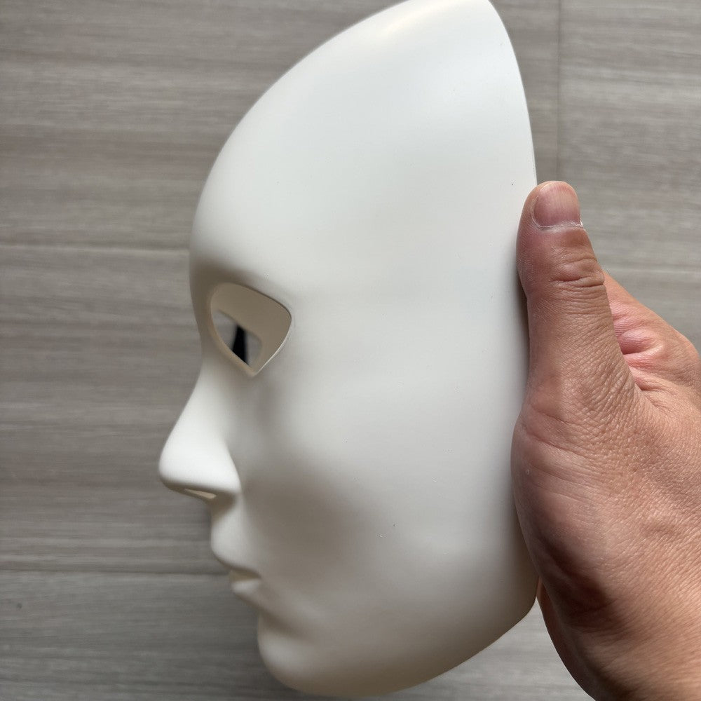 Blank Face Mask Cosplay DIY White Hand-Painted Doodle Thicken Plastic Masks Carnival Masquerade Halloween Party Costumes Props