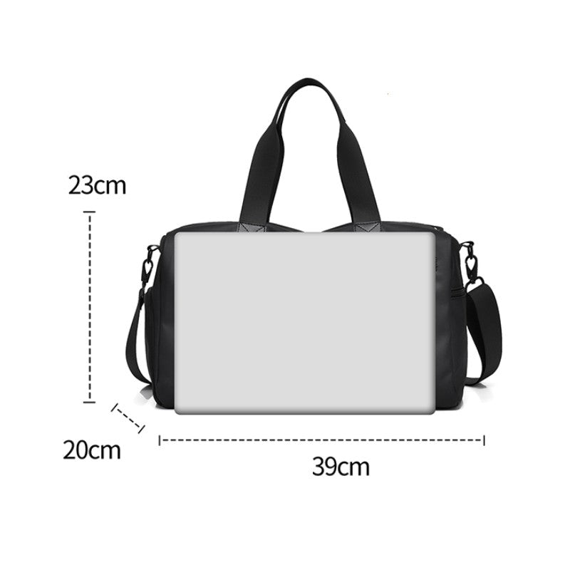 Black Adjustable Strap Crossbody Bag?Fitness bag?traveling bag?with Zipper Pockets  Ideal for Sports & Casual Outings