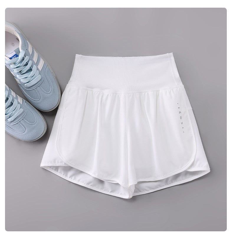 DRUR Women's Cycling Shorts High Waist Quick Drying Yoga Shorts Woman Summer Sports Short Pants With Inner Lining Gym Clothing