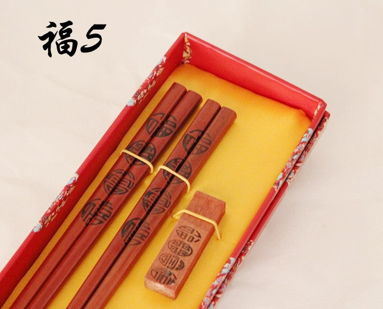 Hashis de madeira 2 pares com descanso características chinesas China Affairs apresenta melhor presente pauzinhos lembrança
