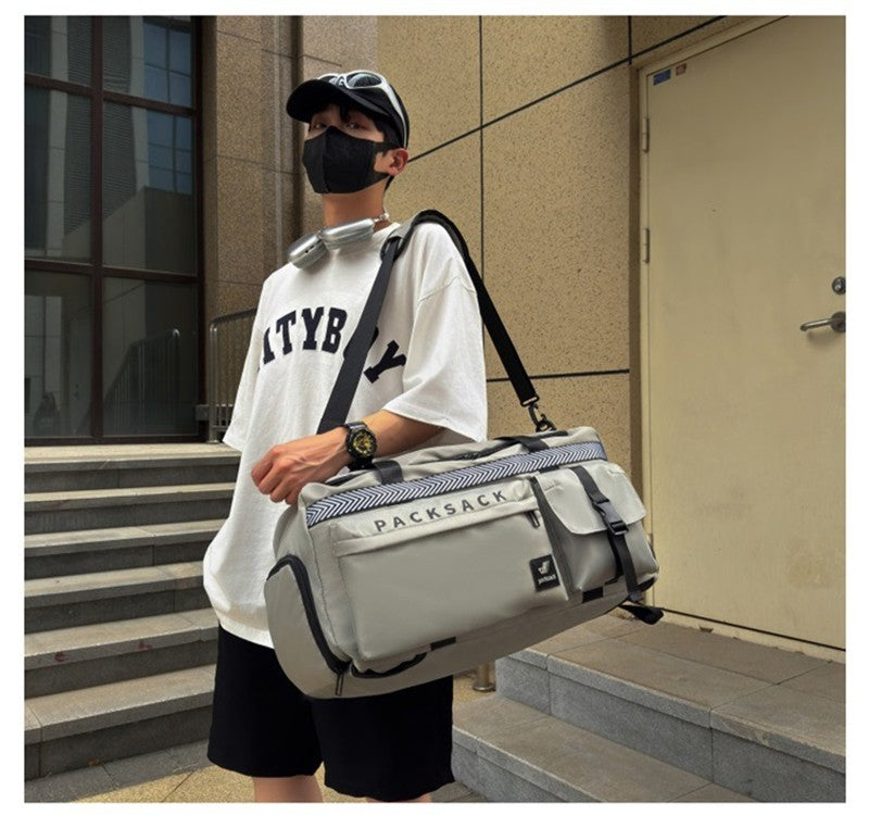 Fashion Travel Duffel Bag Short Trip Backpack for Airlines Carry On Bag Lightweight Multifunctional Large Capacity Sports Bag