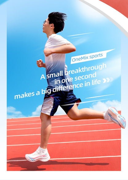 ONEMIX New Marathon Carbon Plate Running Racing Shoes Men Professional Stable Support Shock-relief Ultra-light Rebound Sneakers