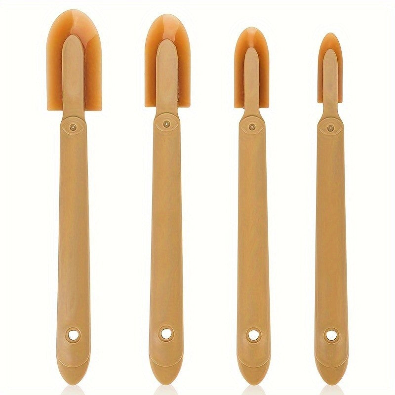 Conjunto de 4 Ferramentas de Calafetagem de Silicone, Ferramentas de Acabamento de Vedação com Ponta Flexível, Alça Ergonômica, Não Precisa de Eletricidade ou Bateria