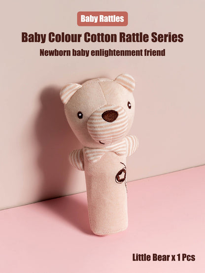 1PCS 0-6 months Baby Hand Shaker Newborn Comfort Toy Baby 0-1 Year Old Toy Baby Stick and Round Rattle