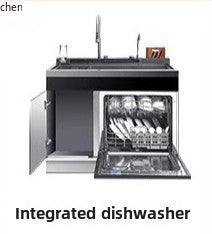 dishwasher spraying up and down small household automatic desktop intelligent drying and disinfection