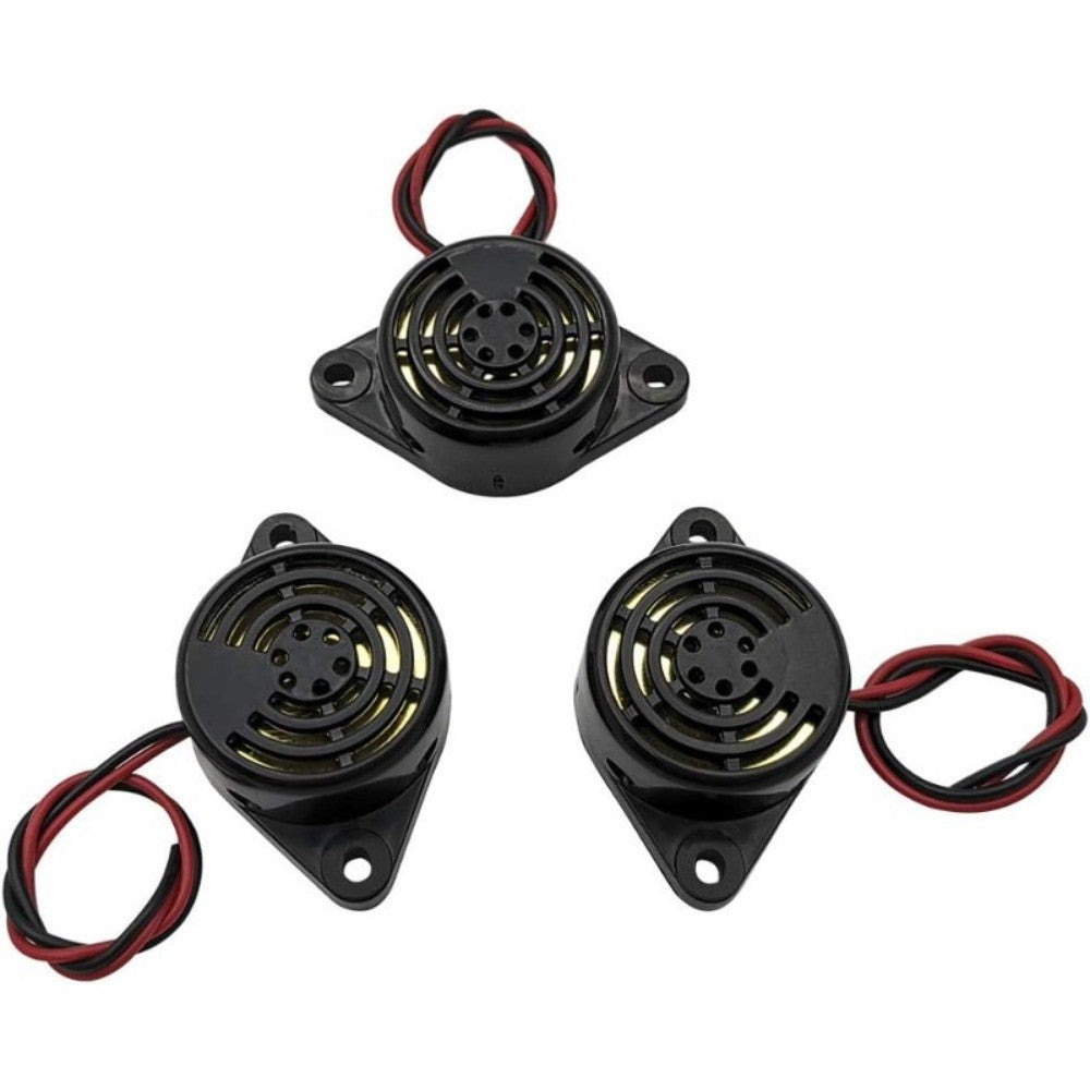 10 PEÇAS SFM-27 DC 3-24V 12V 90dB Buzina Eletrônica Ativa Piezo de Alto Decibel Alarme Sonoro Contínuo (Preto)