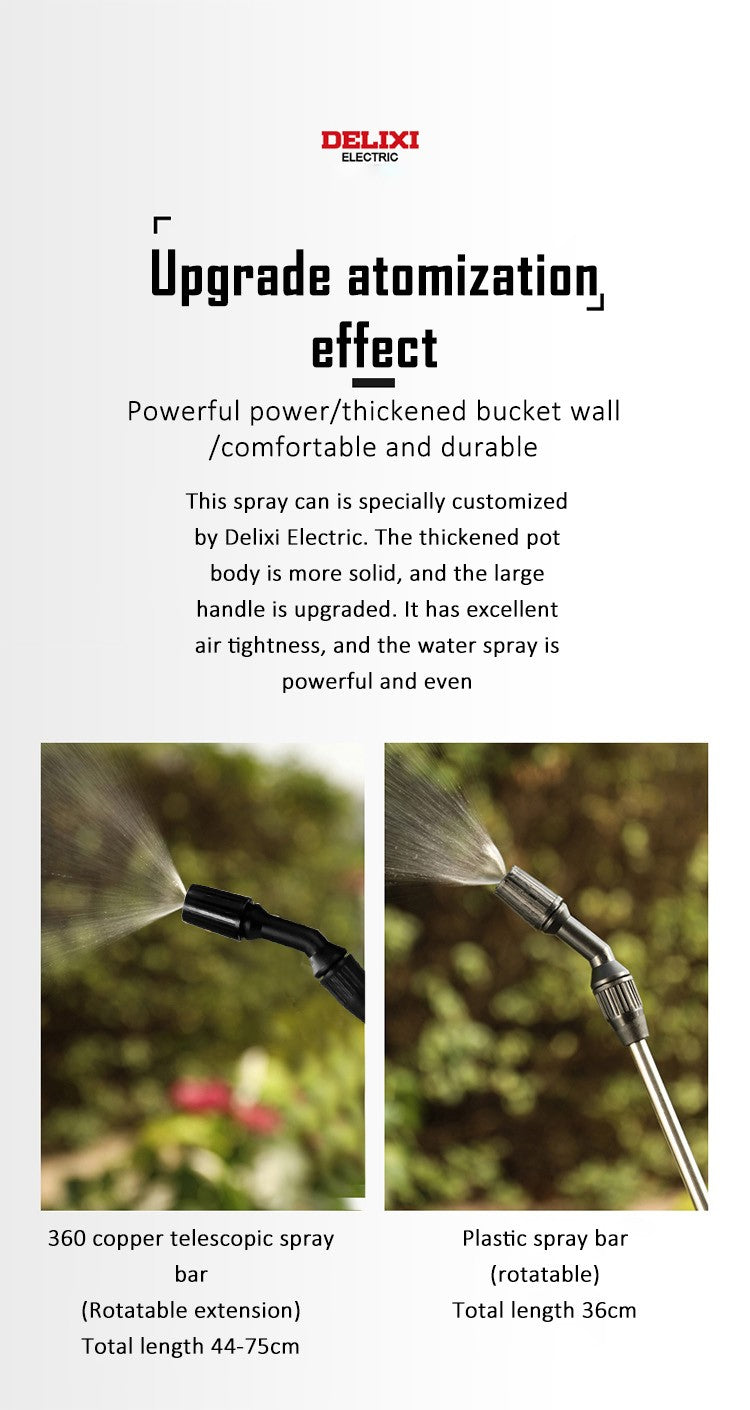 DELIXI ELECTRIC 3/5/8L Garden Sprayer Hand Pump Pressure Sprayer,Multi-Purpose Hand Pressure Garden Sprayer,for Lawn Garden