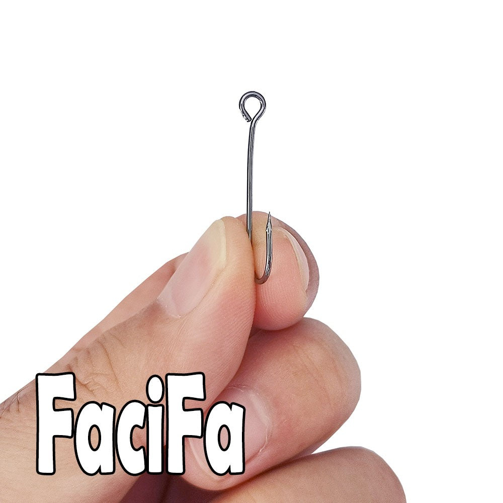 25 pçs Anzol Grande Olhal Haste Longa Barbela Curva Redonda Anel de Olho Grande Isca de Pesca Colher Spinner