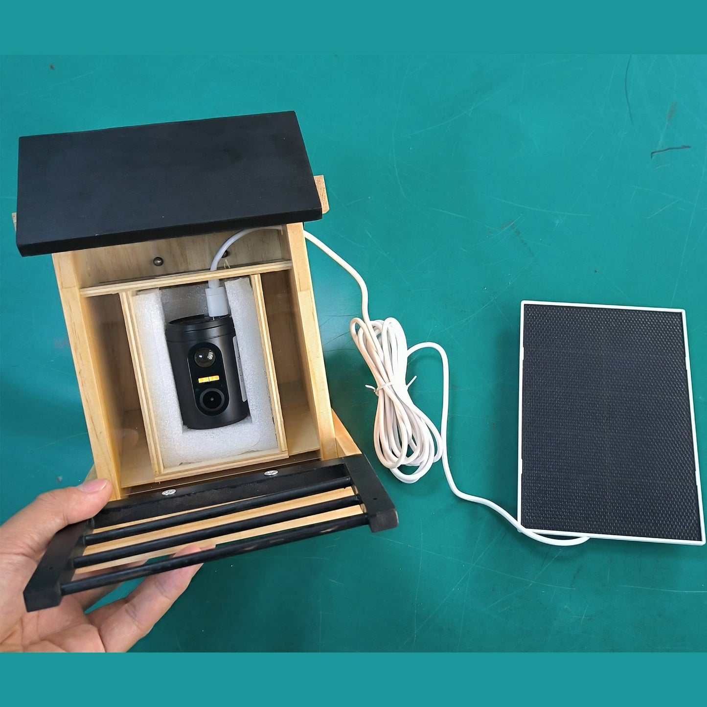 1080P Bird Feeder Camera Built-in Battery Solar Low Power Night Vision Outdoor IP66 Waterproof 2.4G WIFI Camera Connected Feeder