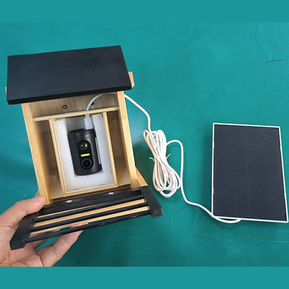 1080P Bird Feeder Camera Built-in Battery Solar Low Power Night Vision Outdoor IP66 Waterproof 2.4G WIFI Camera Connected Feeder