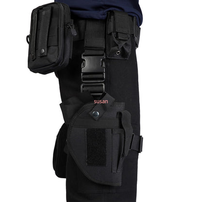 Carnival Game Leon Kennedy Costume RE Accessories Utility Belt With Bags Hero  Cosplay T-Shirt Officer Armpit Holster Halloween