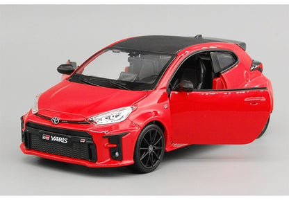 Maisto 1:24 Toyota GR Yaris Meritor 2021 Livery Alloy Diecast Model Red Rally Inspired Réplica Edição de Colecionador para Exibição Estática