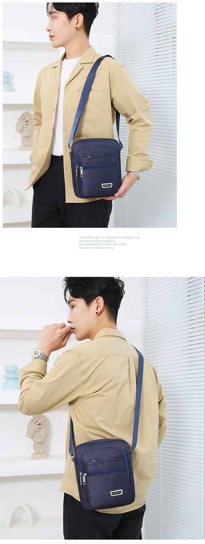 Waist Men's Crossbody Messenger Bags Male Canvas Shoulder Bags Men Handbag Chest Shoulder Belt Bag Casual Large Boy Satchel Grey