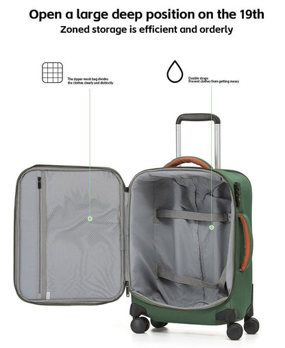 Mala de Viagem Feminina Leve Oxford Canvas 28 Polegadas Ultra-Leve Macia