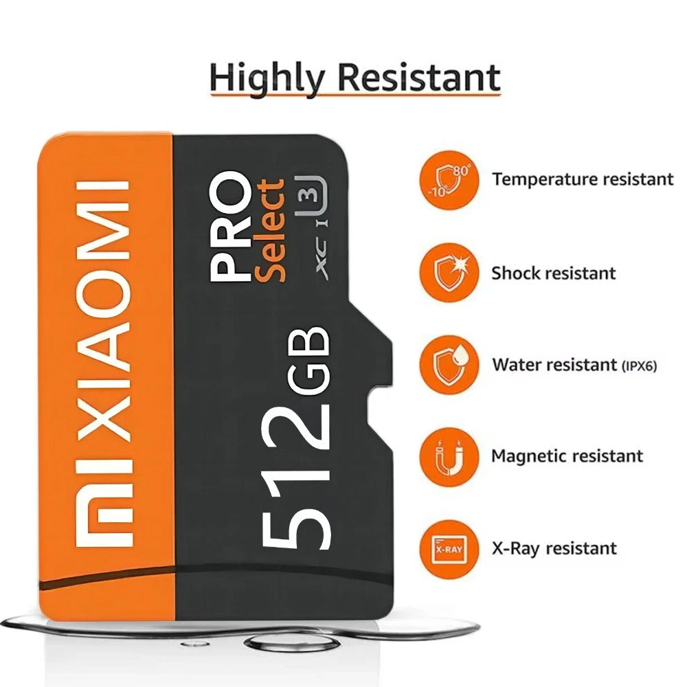 Xiaomi Original SD Card 2TB 1TB Memoria SD Memory Flash Card 128GB 512GB TF Card SD For High Speed File Storage Video Games Card