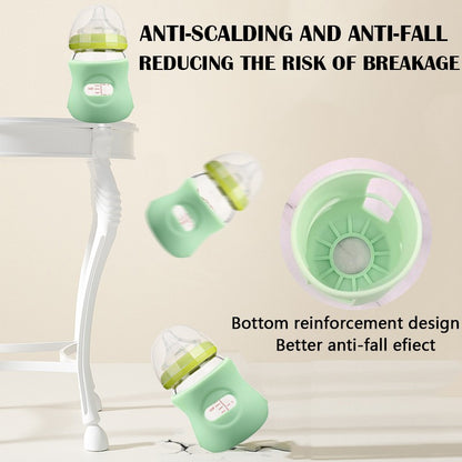 100% Silicone Bottle Sleeves for Philips Avent Natural Glass Baby Bottles, Premium Food-Grade Silicone Bottle Sleeves, 8 oz