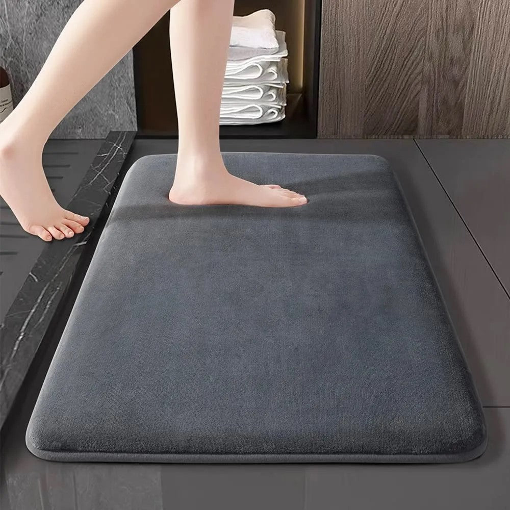 New Memory Foam Bath Mat Super Soft Absorbent Bathroom Rugs Non Slip Bath Rug Runner for Shower Bathroom Floors Carpet