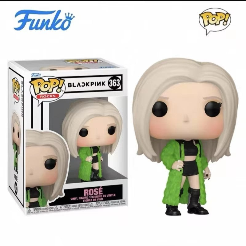 ? Funko Pop Blackpink Jennie Lisa Rose Boneca de Vinil Coreana Grupo Feminino Modelo de Ação Presentes Comemorativos para Fãs Colecionáveis