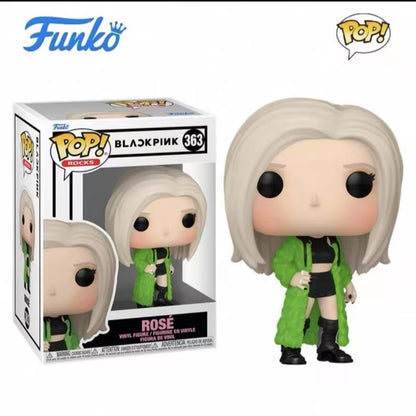 ? Funko Pop Blackpink Jennie Lisa Rose Boneca de Vinil Coreana Grupo Feminino Modelo de Ação Presentes Comemorativos para Fãs Colecionáveis