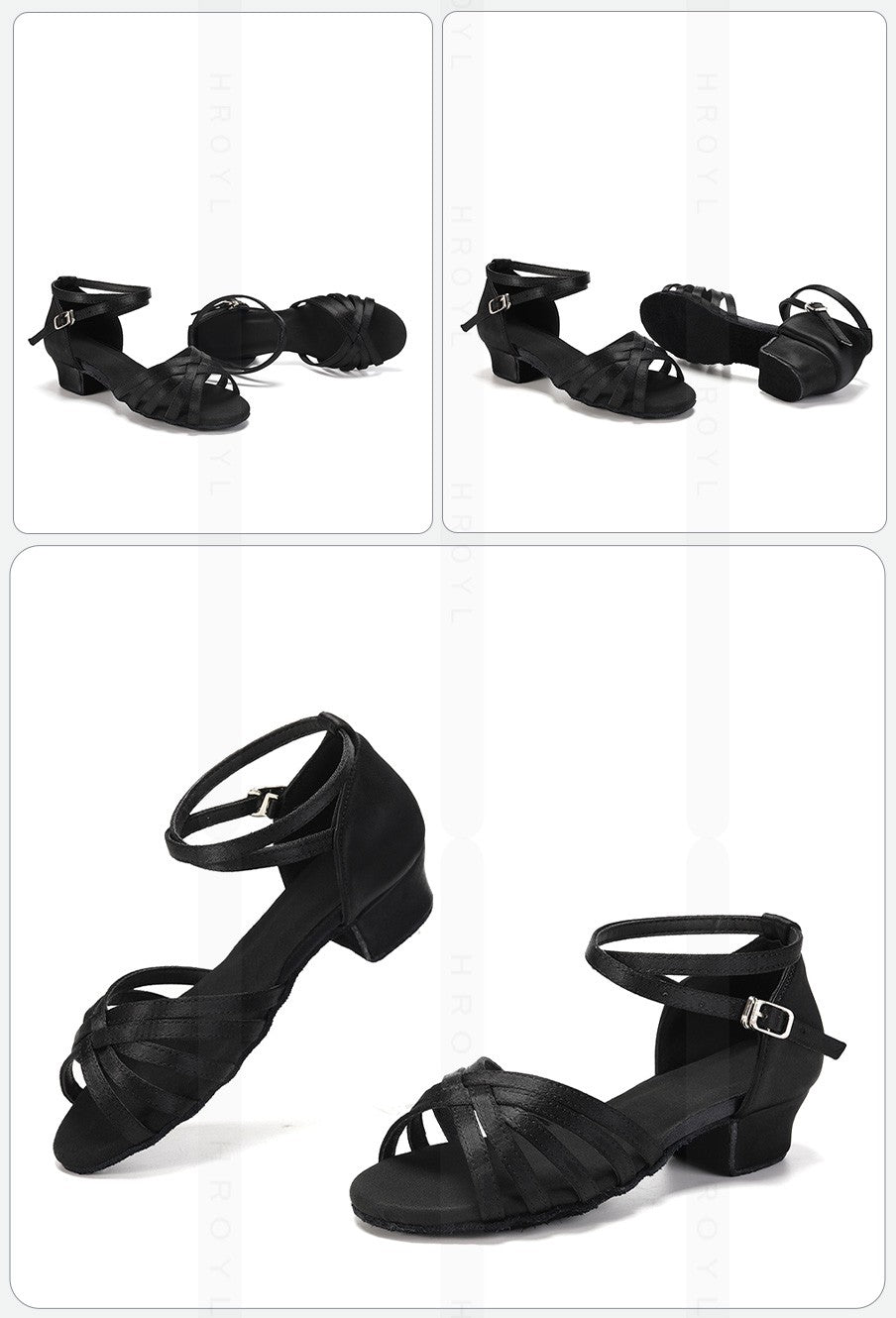 Girls Dance Shoes Kids Child Girl's Ballroom Latin Dance Shoes for Women Modern Jazz Dancing Shoes Training Shoes Salsa Sandals