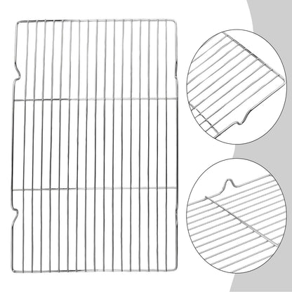 1PCS Stainless Steel Mat Net Grid Shape Rectangle Grill Grilling Mesh Net BBQ Tools Square Barbecue Net Barbecue Stove Parts