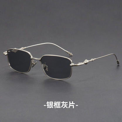 Óculos de Sol Retangulares Pequenos Femininos com Armação Fina, Óculos Anti-Luz Azul, Armações de Óculos Modernas, Óculos Vintage UV400 Gafas De Sol