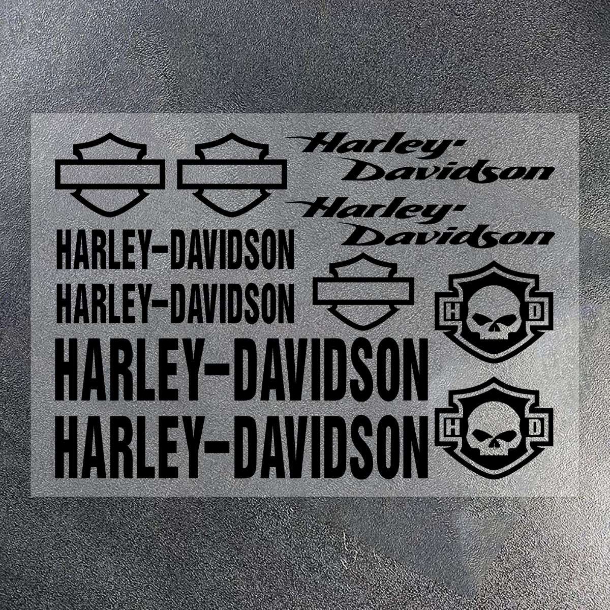 Adesivo de Vinil Harley Davidson Logotipo Tanque de Motocicleta Emblema Kit de Decalques Para Electra Glide 1250S PA1250