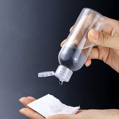 Travel Bottles 15ml 30ml 50ml 100ml 150ml 200ml 250ml 500ml Lotion Bottle Clear Plastic PET Vial Flip Top Cosmetic Container