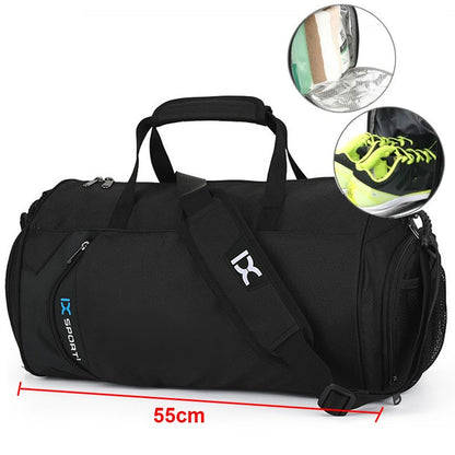 Bolsa de Ginástica Masculina Seca e Molhada para Yoga Feminina Treino Mala de Viagem Sacola de Esporte Ao Ar Livre Natação Sapatos Femininos Fitness Bolsa de Ombro de Fim de Semana