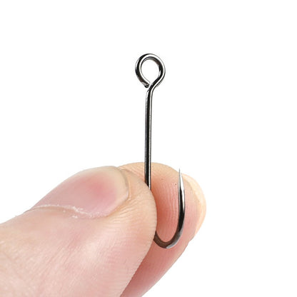 Supercontinent Barb Hook Fishing hook big ring Carbon Steel Single Hooks tackle  Worm Hooks With big eyes Ring 20pcs