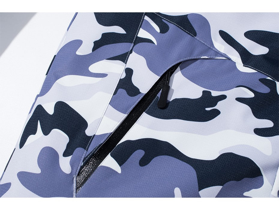 MAGCOMSEN Fleece Ski Jacket Men's Hooded Waterproof Thermal Thick Warm Camo Parka Removable Hooded Coats Winter Snowboard Anorak