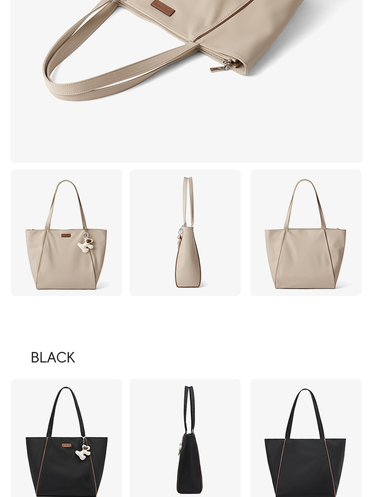 LEFF Luxury Women's Tote Bag Crossbody Bag High End Large Capacity Shoulder Bags Nylon Waterproof Commuting Bag Outdoor Bags