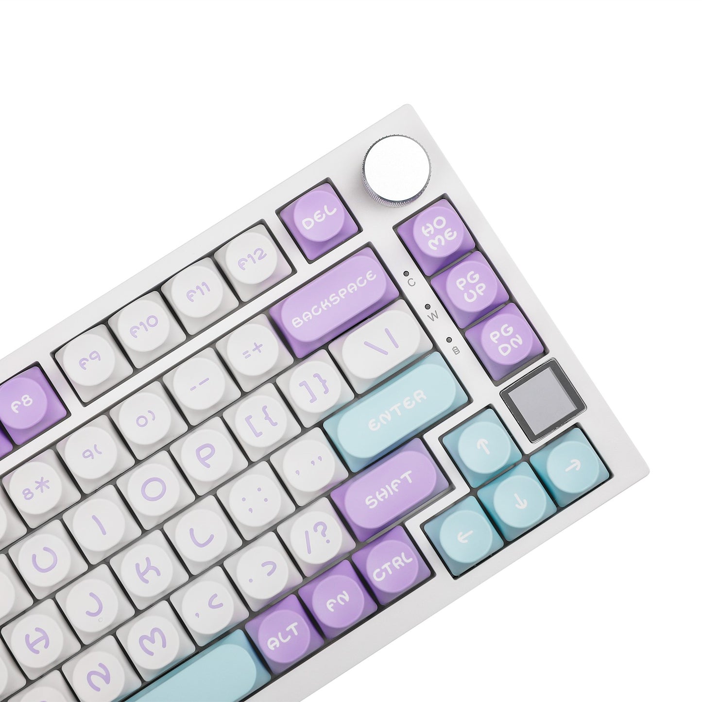 Teclado Gamer Ajazz AK820 Pro com Chave Magnética, Montagem Gasket, Bluetooth 5.1/Wireless 2.4G/USB-C com Fio, Tela TFT, para Mac/Windows