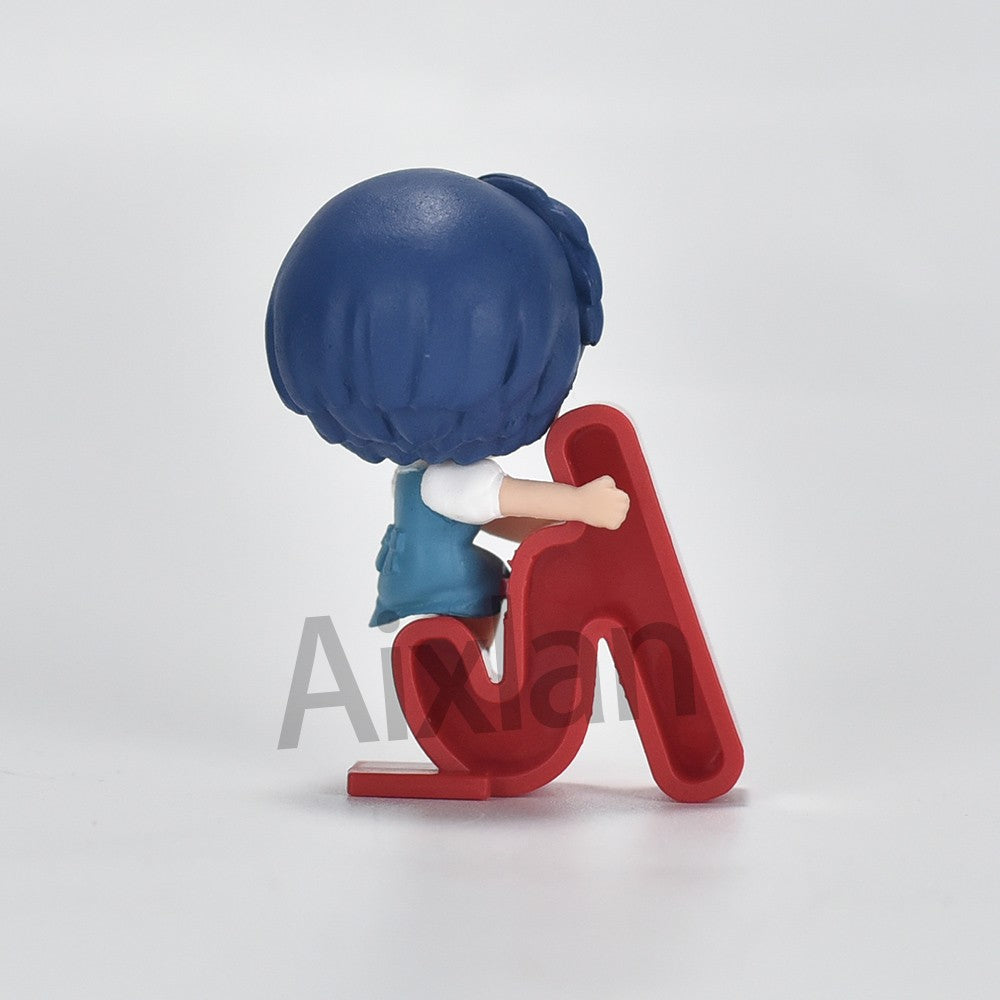Aixlan 4 Peças Ranma 1/2 Figura Ranma Tendou Akane Versão Q Fofo PVC Boneco de Ação Anime Presente de Natal Estatueta Colecionável