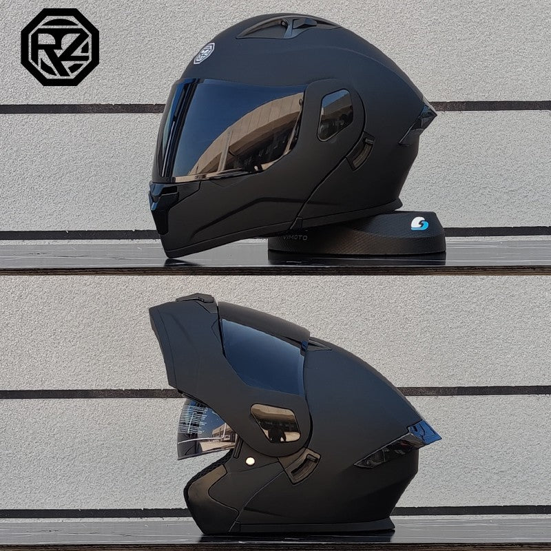 ORZ Capacete Integral Personalizado para Motocicleta Masculino Feminino Moda Capacete com Lente Dupla Capacete de Motocross de Corrida Modular Articulado Casco Moto