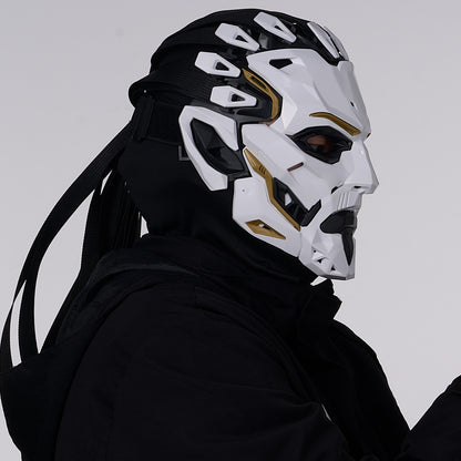 JAUPTO Punk Witcher Mask Halloween Costume Prop Face Mask for Parties Quality Assurance Cosplay Accessory