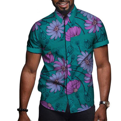 3d Print African Graphic Beach Shirts For Women Men Summer Short Sleeve Large Size Hawaiian Shirts Men's Blouses Cuba Camisa
