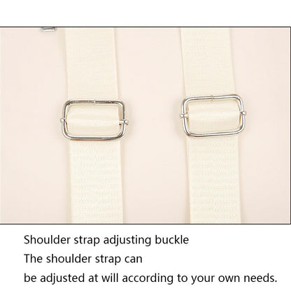 New style women's and men's dual-shoulder backpack, fashionable and versatile for travel, pure color, casual design