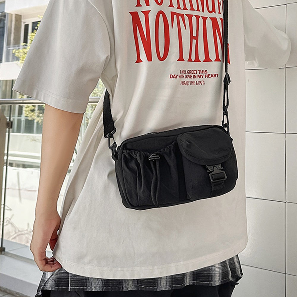 Sports Crossbody Bag, Workwear Style Design, Single Shoulder Bag, Multifunctional Lightweight Chest Bag, Mobile Phone Bag