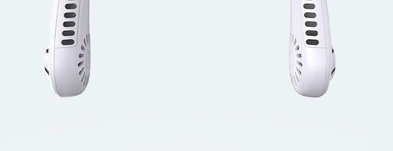 2025 Long endur New Mini Neck Mounted Fan Portable Bladeless Neck Rechargeable Air Cooler 3 Speed Mini Summer Sports Fan Outdoor