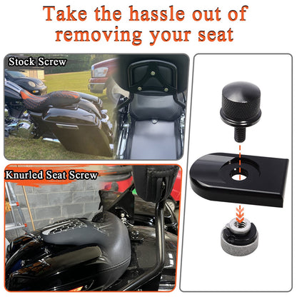 Rear Fender Seat Bolt Nut Tab Screw Motorcycles Mount Knob Cover For Harley Sportster XL Dyna Softail Breakout Touring Universal
