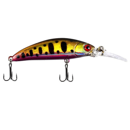 Isca Lure Placa Lingua Longa Sinking Minnow 7cm 6g Isca Artificial Arremesso Longo Pesca de Água Doce Salgada Isca Especial para Robalo e Per