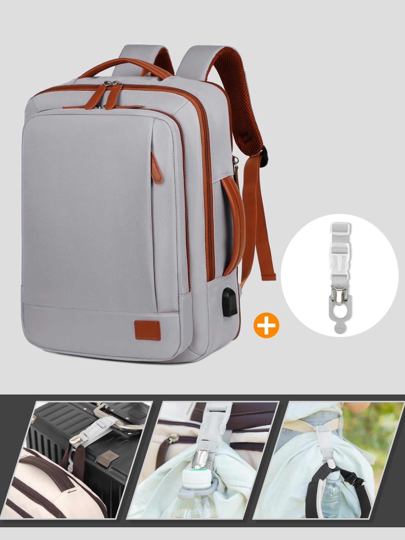 The New Unisex Backpack for Short-Distance Business Trips, Lightweight Travel Bag, Computer School Bag Storage Bag Combination