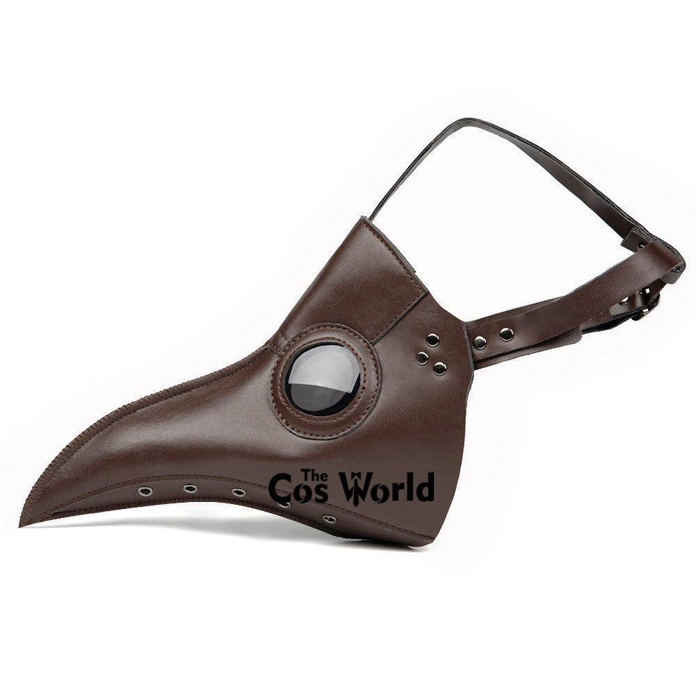 Halloween Plague Doctor Mask Steampunk Gothic Bird Beak Props for Party Carnival Cosplay Costumes Masquerade